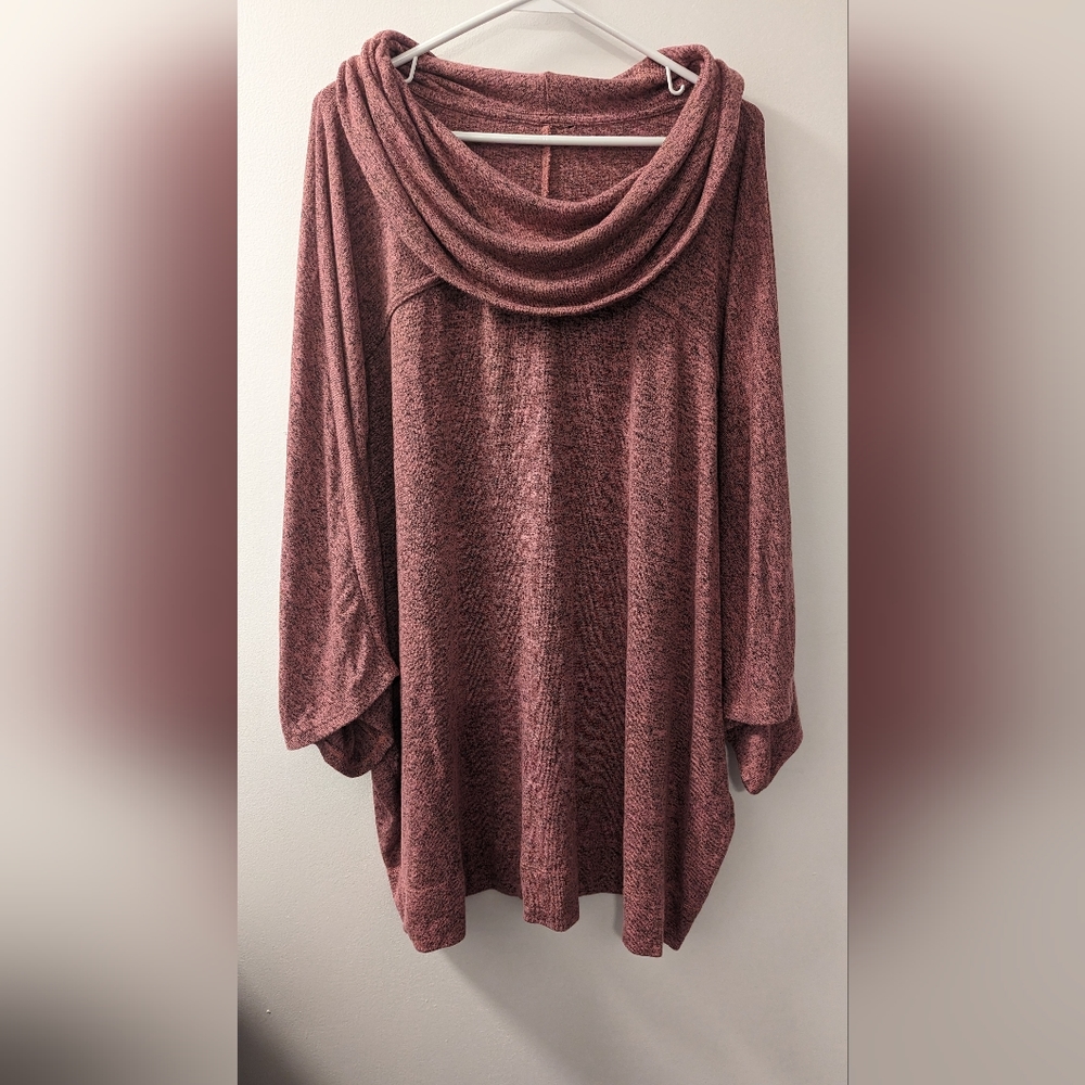 Shirt bat sleeves size 3X dusty pink